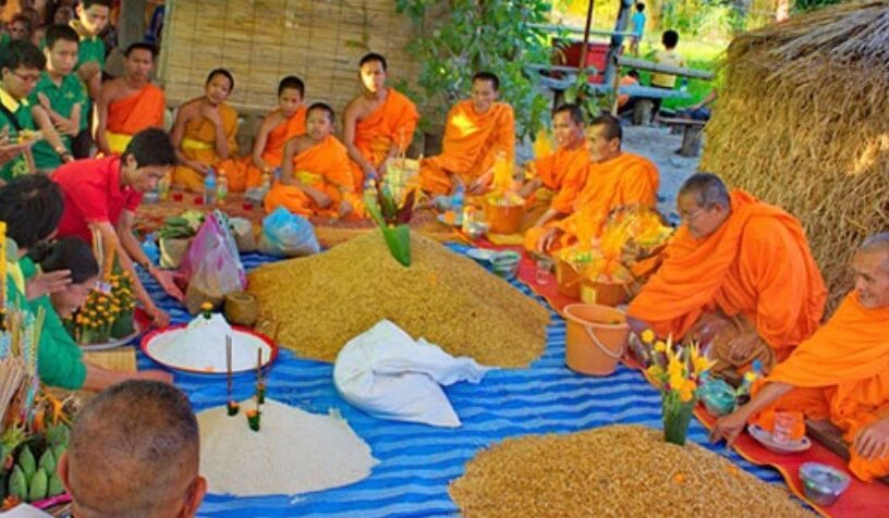 Rice Festival In Laos
